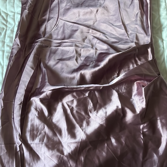 Mauve YaYa & Co ruched slip dress - Picture 4 of 6